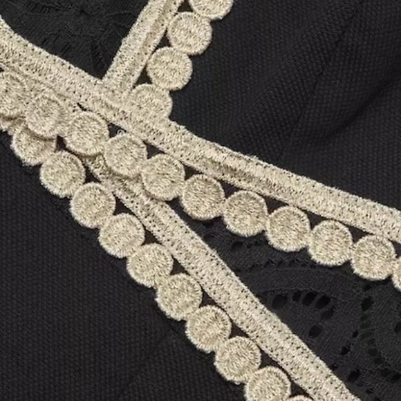 Lilly Pulitzer NWOT Layne Stretch Shift Dress Black & Gold Size 00 - Picture 5 of 9